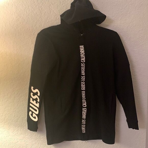 Guess Boys Black Hoodie Size 14 - Picture 1 of 10